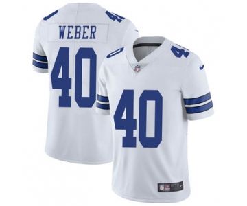 Nike Cowboys 40 Mike Webe White Vapor Untouchable Limited Jersey
