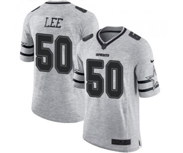 Nike Cowboys #50 Sean Lee Gray Men's Stitched NFL Limited Gridiron Gray II Jersey