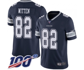 Nike Cowboys #82 Jason Witten Navy Blue Team Color Men's Stitched NFL 100th Season Vapor Limited Jersey