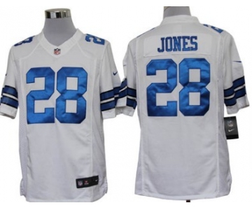 Nike Dallas Cowboys #28 Felix Jones White Limited Jersey