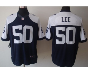 Nike Dallas Cowboys #50 Sean Lee Blue Thanksgiving Limited Jersey