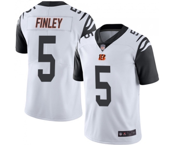 Bengals #5 Ryan Finley White Men's Stitched Football Limited Rush Jersey