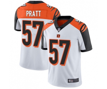Bengals #57 Germaine Pratt White Men's Stitched Football Vapor Untouchable Limited Jersey