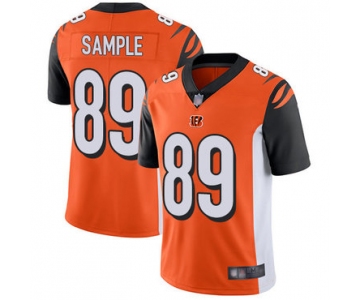 Bengals #89 Drew Sample Orange Alternate Men's Stitched Football Vapor Untouchable Limited Jersey