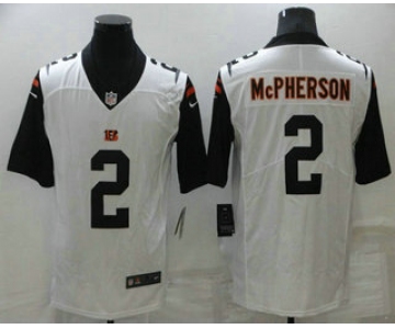 Men's Cincinnati Bengals #2 Evan McPherso White 2016 Color Rush Stitched NFL Nike Limited Jersey