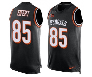 Men's Cincinnati Bengals #85 Tyler Eifert Black Hot Pressing Player Name & Number Nike NFL Tank Top Jersey