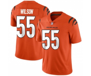 Men's Orange Cincinnati Bengals #55 Logan Wilson 2021 New Vapor Untouchable Limited Stitched Jersey