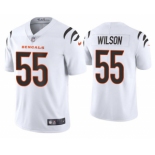 Men's White Cincinnati Bengals #55 Logan Wilson 2021 New Vapor Untouchable Limited Stitched Jersey