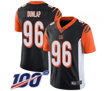 Nike Bengals #96 Carlos Dunlap Black Team Color Men's Stitched NFL 100th Season Vapor Limited Jersey