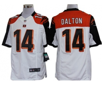 Nike Cincinnati Bengals #14 Andy Dalton White Limited Jersey