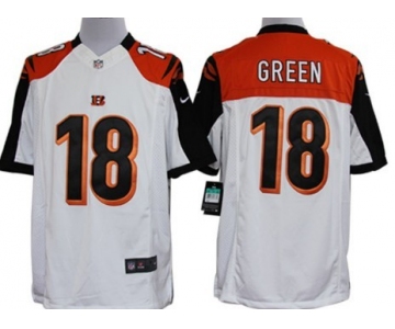 Nike Cincinnati Bengals #18 A.J. Green White Limited Jersey