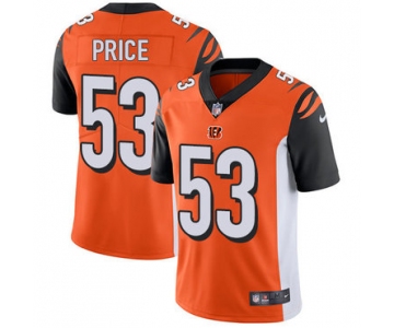 Nike Cincinnati Bengals #53 Billy Price Orange Alternate Men's Stitched NFL Vapor Untouchable Limited Jersey