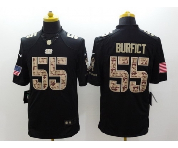 Nike Cincinnati Bengals #55 Vontaze Burfict Salute to Service Black Limited Jersey