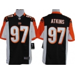 Nike Cincinnati Bengals #97 Geno Atkins Black Limited Jersey