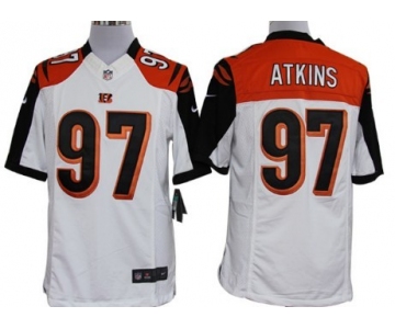 Nike Cincinnati Bengals #97 Geno Atkins White Limited Jersey