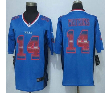 Buffalo Bills #14 Sammy Watkins Royal Blue Strobe 2015 NFL Nike Fashion Jersey