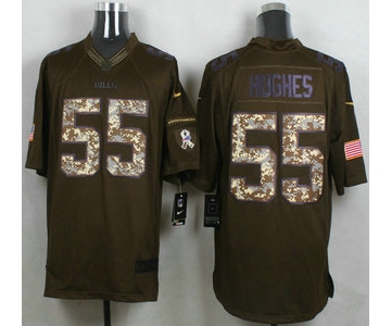 Men's Buffalo Bills #55 Jerry Hughes Green Salute to Service 2015 NFL Nike Limited Jersey