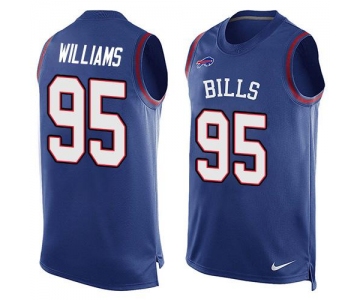 Men's Buffalo Bills #95 Kyle Williams Royal Blue Hot Pressing Player Name & Number Nike NFL Tank Top Jersey