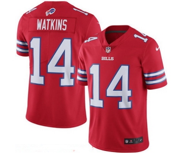Men's Buffalo Bills Rush #14 Sammy Watkins Red 2016 Color Rush Stitched NFL Nike Limited Jersey