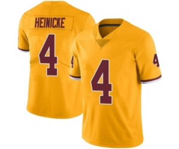 Men's Taylor Heinicke Washington Football Team No.4 Limited Color Rush Jersey - Gold