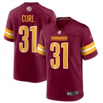 Men's Washington Commanders #31 Kamren Curl 2022 Burgundy Game Stitched Jersey