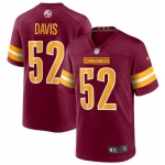 Men's Washington Commanders #52 Jamin Davis 2022 Burgundy Game Stitched Jersey
