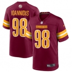 Men's Washington Commanders #98 Matt Ioannidis 2022 Burgundy Game Stitched Jersey