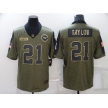 Men's Washington Football Team #21 Sean Taylor Nike Olive 2021 Salute To Service Limited Player Jersey