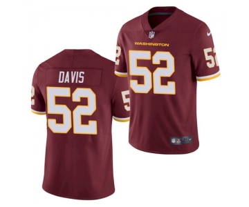 Men's Washington Football Team #52 Jamin Davis Burgundy 2021 Vapor Untouchable Nike Limited Jersey