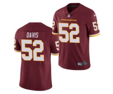 Men's Washington Football Team #52 Jamin Davis Burgundy Vapor Untouchable Limited Stitched Jersey