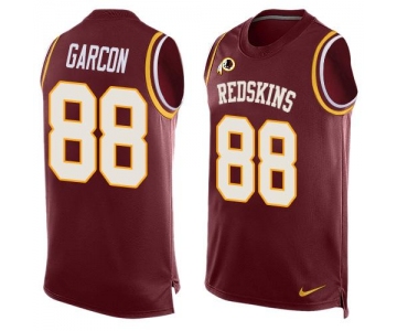 Men's Washington Redskins #88 Pierre Garcon Burgundy Red Hot Pressing Player Name & Number Nike NFL Tank Top Jersey
