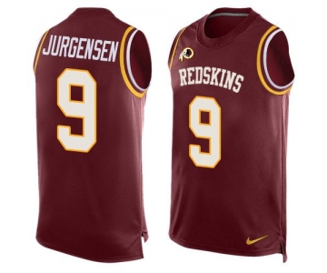 Men's Washington Redskins #9 Sonny Jurgensen Burgundy Red Hot Pressing Player Name & Number Nike NFL Tank Top Jersey