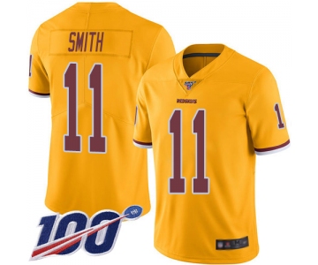 Nike Redskins #11 Alex Smith Gold Men's Stitched NFL Limited Rush 100th Season Jersey