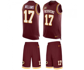 Nike Redskins #17 Doug Williams Burgundy Red Team Color Men's Stitched NFL Limited Tank Top Suit Jersey