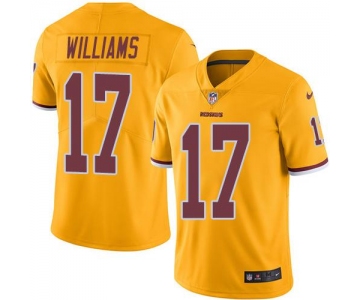Nike Redskins #17 Doug Williams Gold Men's Stitched NFL Limited Rush Jersey