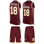 Nike Redskins #18 Josh Doctson Burgundy Red Team Color Men's Stitched NFL Limited Tank Top Suit Jersey