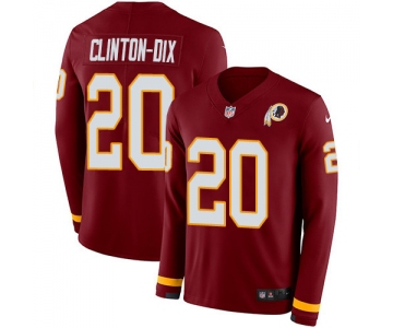 Nike Redskins #20 Ha Ha Clinton-Dix Burgundy Red Team Color Men's Stitched NFL Limited Therma Long Sleeve Jersey