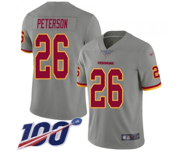 Nike Redskins #26 Adrian Peterson Gray Men's Stitched NFL Limited Inverted Legend 100th Season Jersey