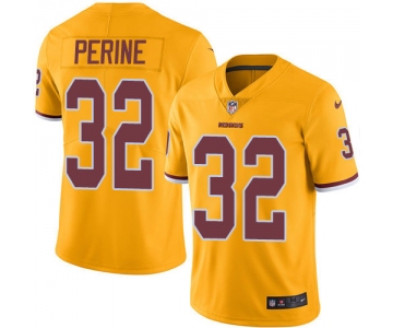 Nike Redskins #32 Samaje Perine Gold Men's Stitched NFL Limited Rush Jersey
