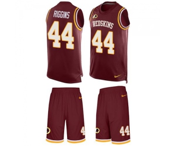 Nike Redskins #44 John Riggins Burgundy Red Team Color Men's Stitched NFL Limited Tank Top Suit Jersey