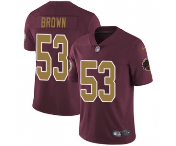 Nike Redskins #53 Zach Brown Burgundy Red Alternate Men's Stitched NFL Vapor Untouchable Limited Jersey