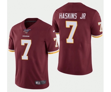 Nike Redskins 7 Dwayne Haskins Red 100th Season Vapor Untouchable Limited Jersey