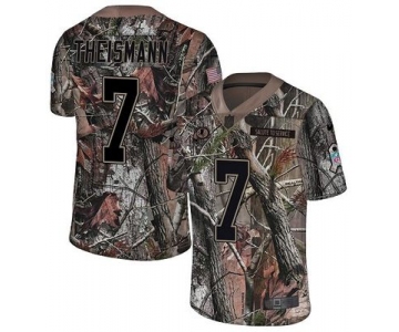 Nike Redskins #7 Joe Theismann Camo Men's Stitched NFL Limited Rush Realtree Jersey