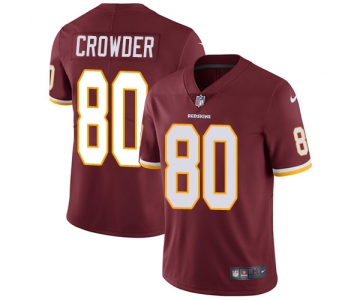 Nike Redskins #80 Jamison Crowder Burgundy Red Team Color Men's Stitched NFL Vapor Untouchable Limited Jersey