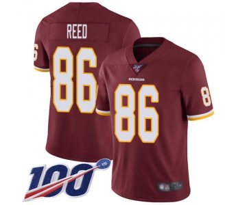 Nike Redskins #86 Jordan Reed Burgundy Red Team Color Men's Stitched NFL 100th Season Vapor Limited Jersey