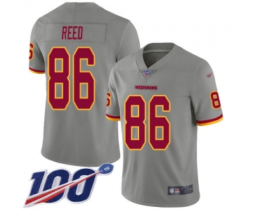 Nike Redskins #86 Jordan Reed Gray Men's Stitched NFL Limited Inverted Legend 100th Season Jersey