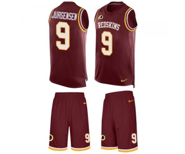Nike Redskins #9 Sonny Jurgensen Burgundy Red Team Color Men's Stitched NFL Limited Tank Top Suit Jersey