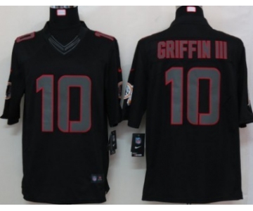 Nike Washington Redskins #10 Robert Griffin III Black Impact Limited Jersey