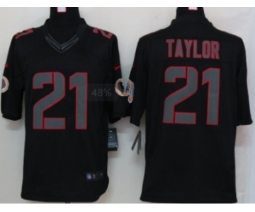 Nike Washington Redskins #21 Sean Taylor Black Impact Limited Jersey