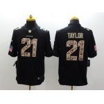 Nike Washington Redskins #21 Sean Taylor Salute to Service Black Limited Jersey